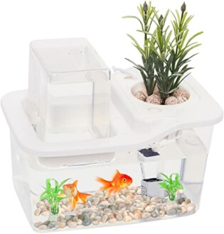 Mindful Design Mini Indoor Aquaponics Growing System Review: Self-Watering Fish Tank